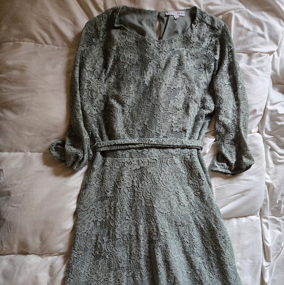 Baltic Born Lace Maxi Dress in Sage Green